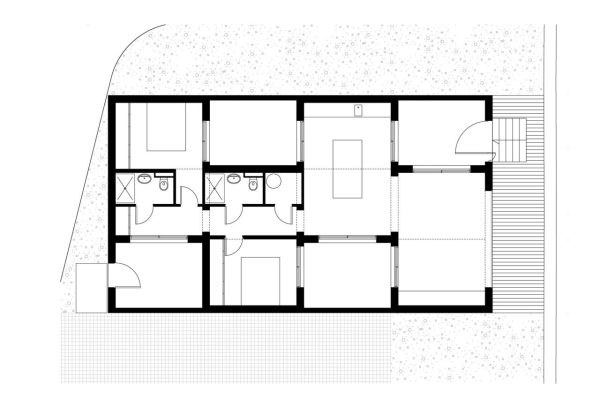 Desain rumah luas tanah 64