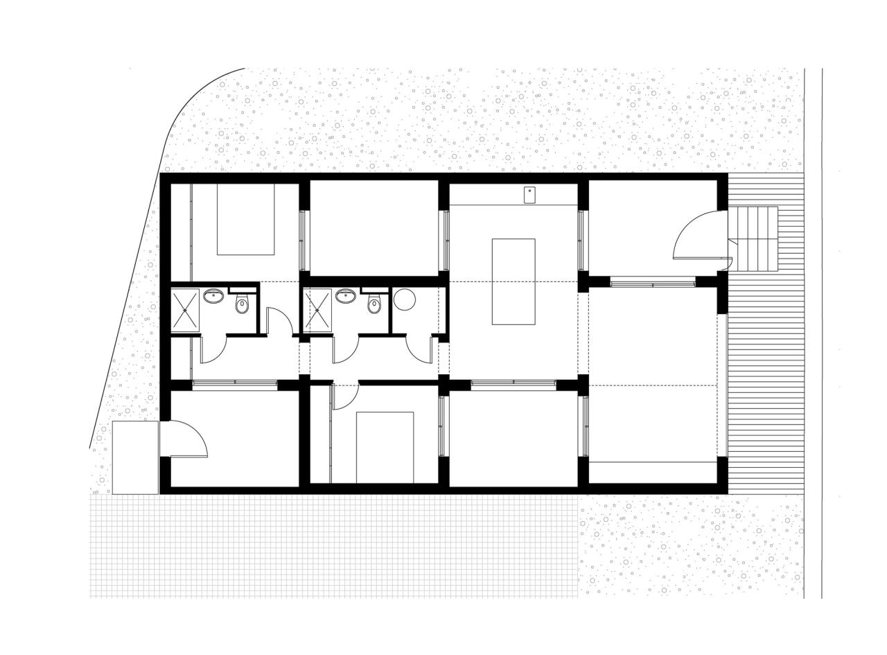 Desain rumah luas tanah 64