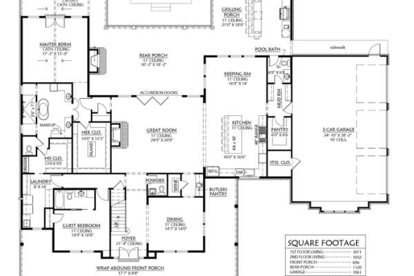 House plan floor lochinvar plans luxury blueprints mansion homes open houses layout modern designs layouts sims archival archivaldesigns dream bedroom