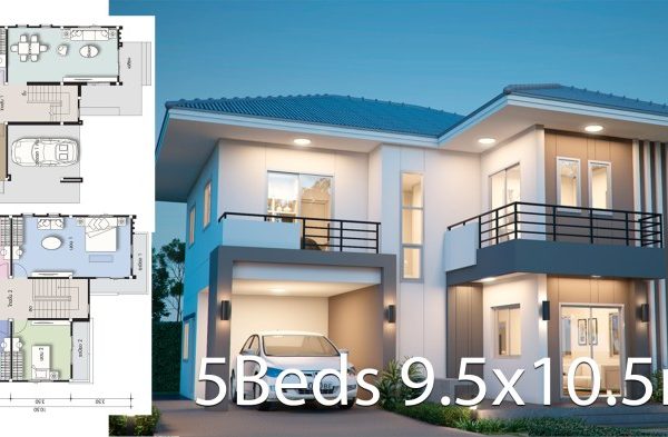 Desain rumah memanjang minimalis 5 x 10