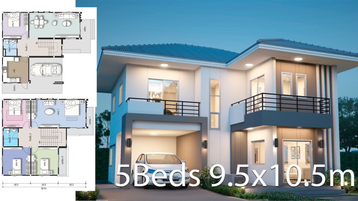 Desain rumah memanjang minimalis 5 x 10