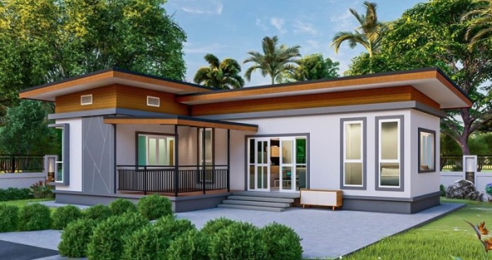 Desain rumah kost bentuk l