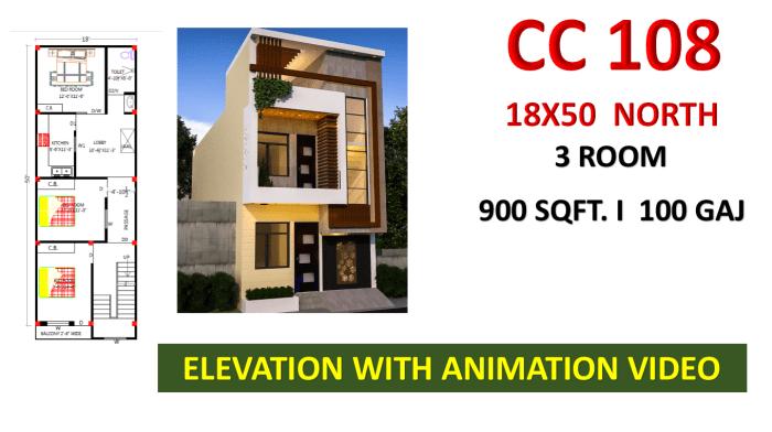 Desain rumah lebar 18x12