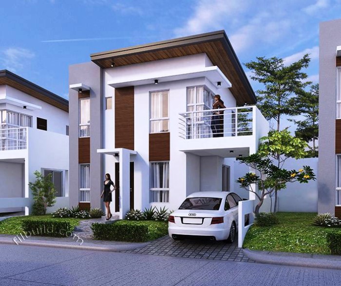 Desain rumah minimalis 2 lantai type 180