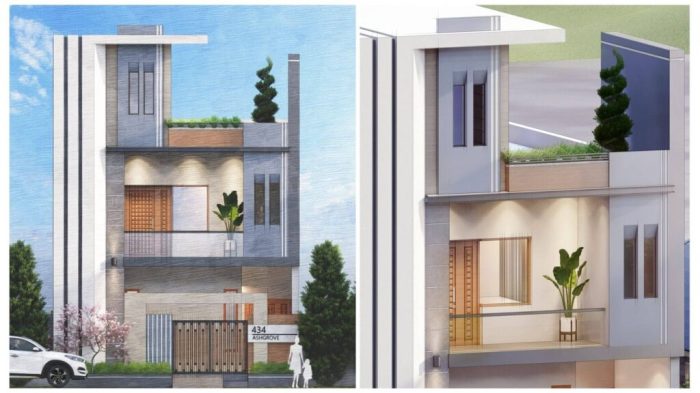 Desain rumah mewah atap muka