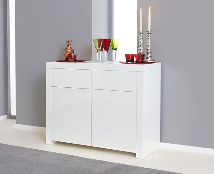 Sideboard weiß hochglanz wohnzimmer