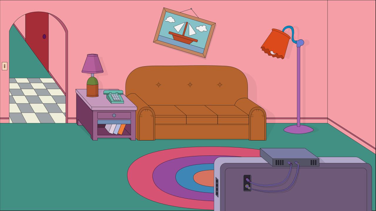 Simpsons wohnzimmer bild