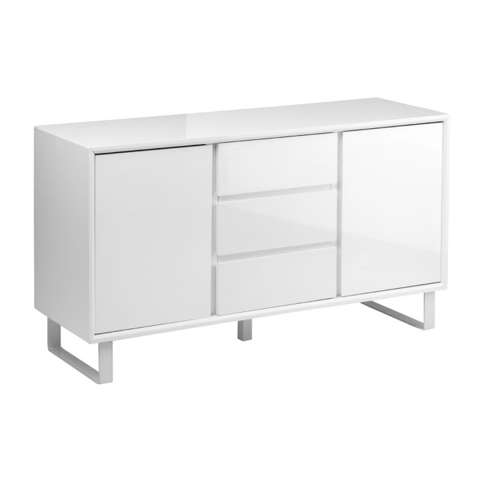 Sideboard weiß hängend wohnzimmer